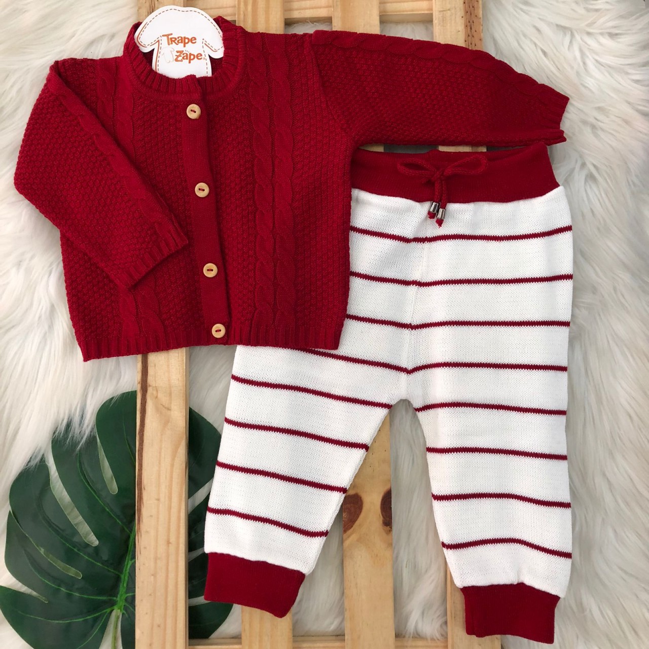 Conj de Linha - Vermelho Tranca Novo 